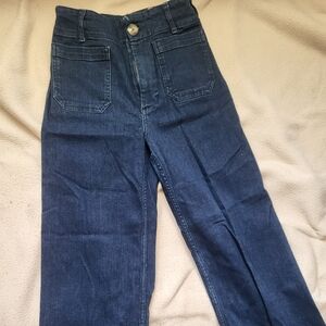 Anthropologie Maeve Colette Cropped Dark Denim Jeans 26